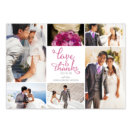Wedding Thank You Magnet - Delicate Swirls